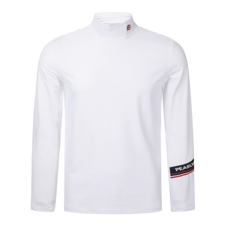 남성 하이넥 골지 긴팔 티셔츠