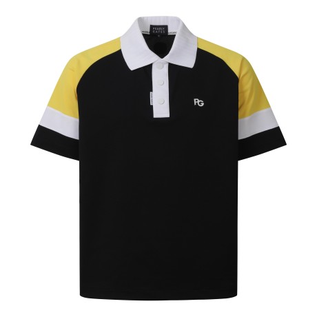 [ONLY BUCKET] 남성 컬러블록 칼라넥 반팔 티셔츠