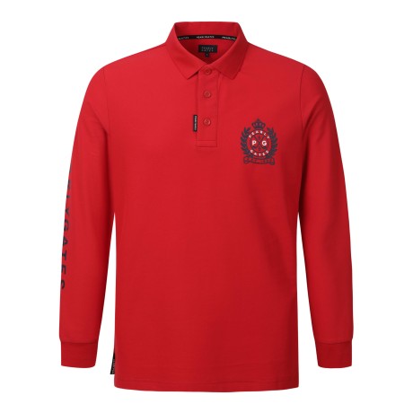 [냉감]남성 로고 슬리브 카라 티셔츠