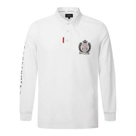 [냉감]남성 로고 슬리브 카라 티셔츠