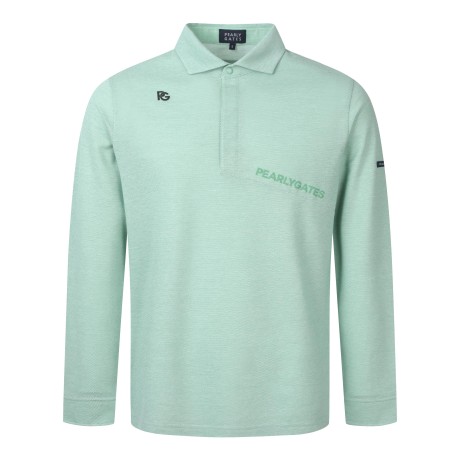 남성 사선 로고 칼라 긴팔 티셔츠