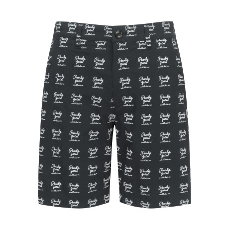 남성 레터링 패턴 스트라이프 하프 팬츠