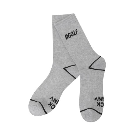 남성 잭바니 로고 중목 양말