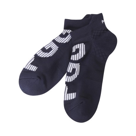 남성 믹스 패턴 로고 단목 양말