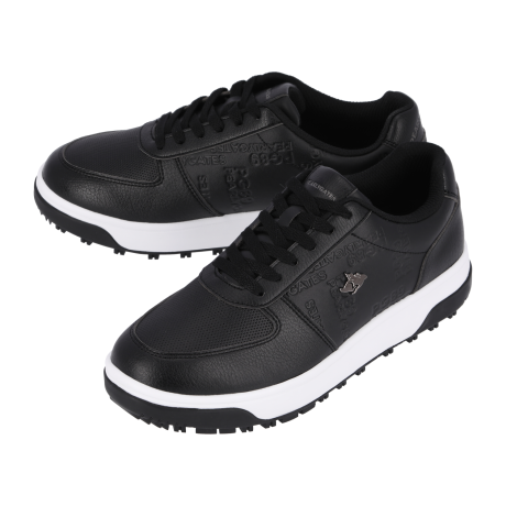 남성 로고 금속 장식 포인트 스파이크리스 골프화