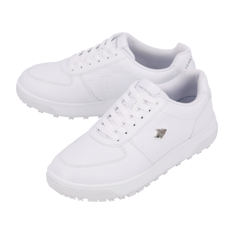 남성 로고 금속 장식 포인트 스파이크리스 골프화