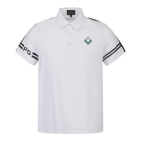 남성 컬러 테이핑 반팔 칼라 티셔츠