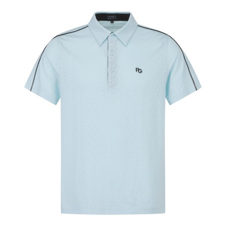 남성 모노그램 반팔 칼라 티셔츠