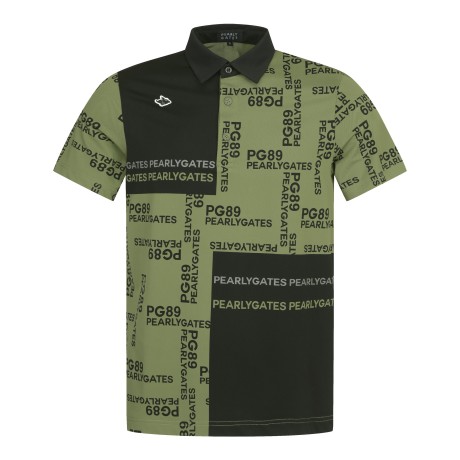 [냉감]남성 컬러 믹스 로고 칼라 티셔츠