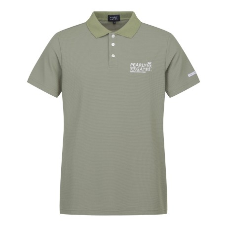 남성 백 로고 프린팅 카라 반팔 티셔츠