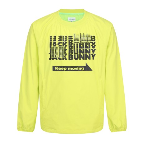 남성 레터링 잭바니 로고 그래픽 풀오버 점퍼