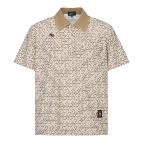 [가격인하] 남성 모노그램 니팅 칼라 반팔 티셔츠