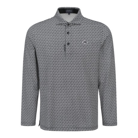 남성 바니 로고 패턴 카라 긴팔 티셔츠