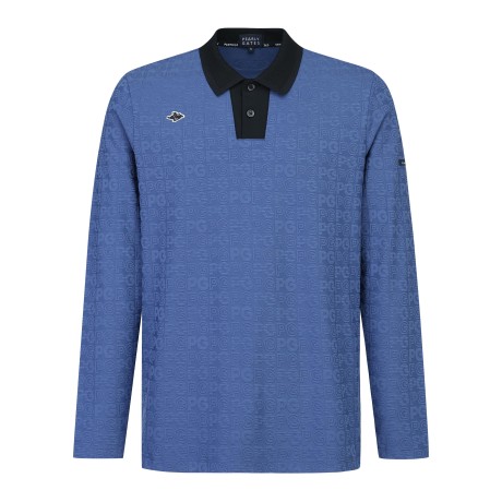 [가격인하] 남성 바니 로고 패턴 카라 긴팔 티셔츠