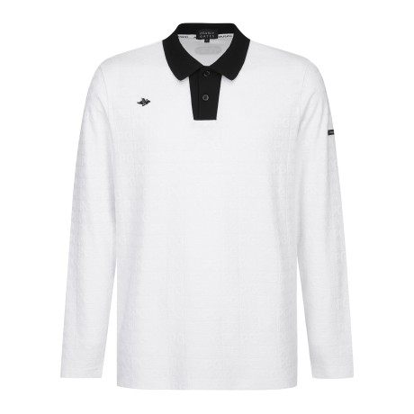 [가격인하] 남성 바니 로고 패턴 카라 긴팔 티셔츠