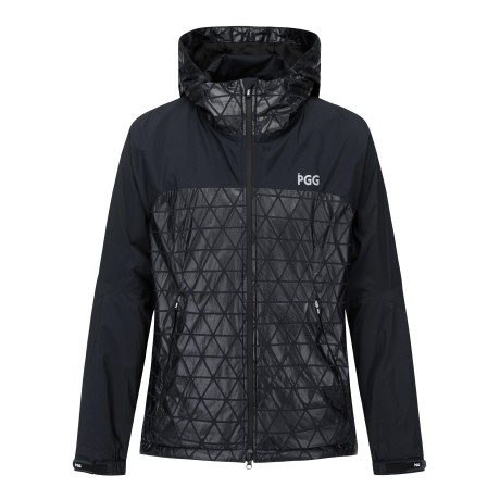 남성 트라이앵글 자카드 후드 윈드브레이커