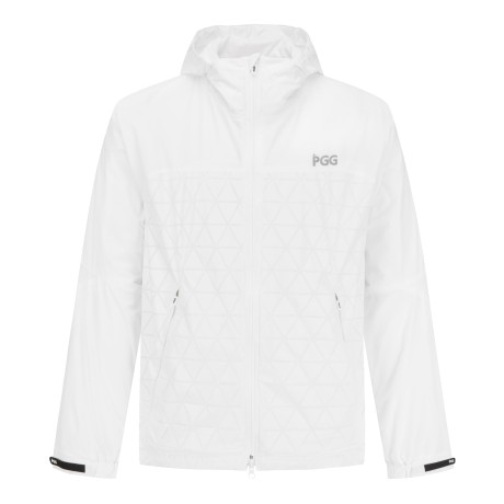 남성 트라이앵글 자카드 후드 윈드브레이커