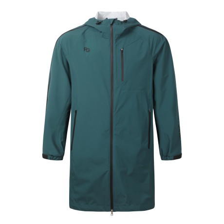 남성 컬러 라인 후드 레인점퍼 & 파우치