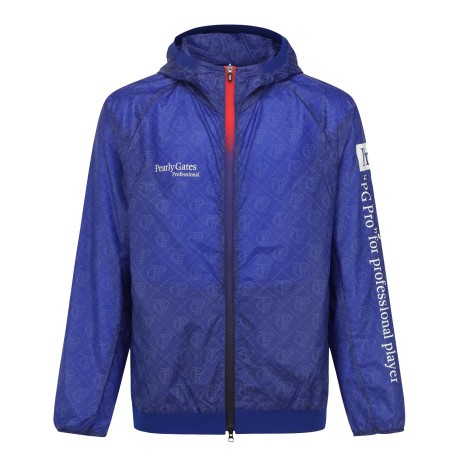 남성 로고 아가일 패턴 집업 윈드브레이커