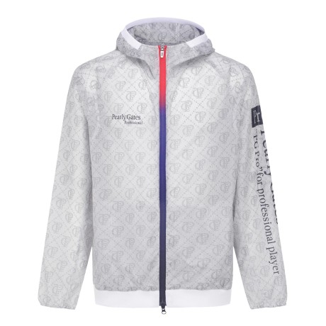 남성 로고 아가일 패턴 집업 윈드브레이커