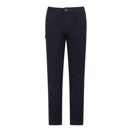 남성 로고 자수 트윌 스트레치 팬츠