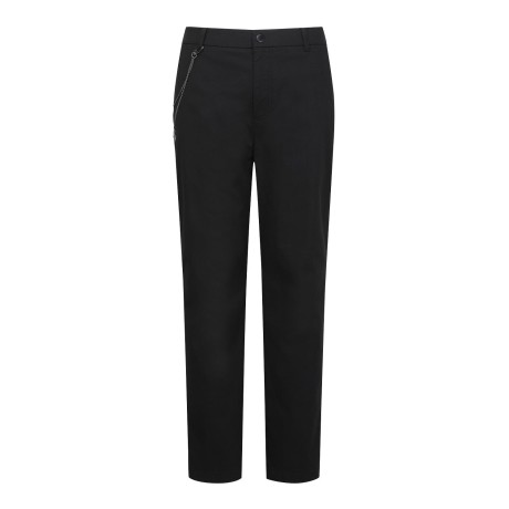 [ONLY BUCKET] 남성 힙 로고 패치 체인 탈착 팬츠