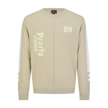 남성 배색 자카드 컬러 블록 스웨터