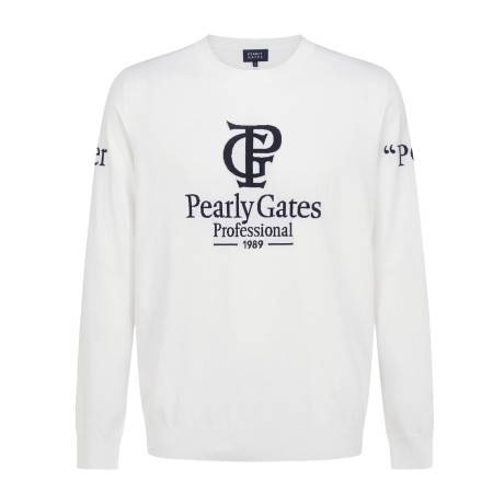 남성 로고 소프트 긴팔 니트