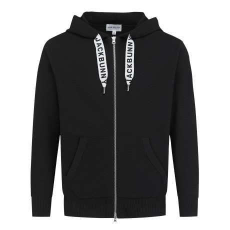 남성 잭바니 로고 스트링 집업 니트