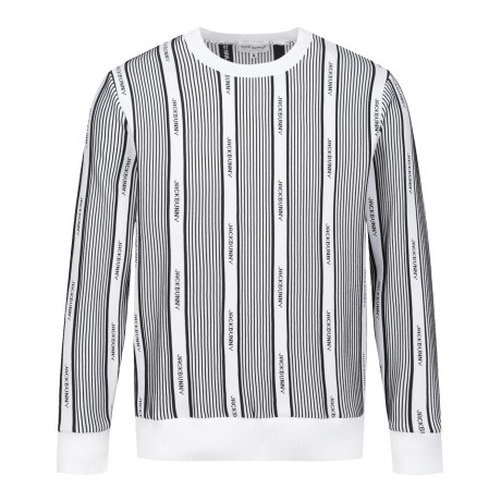 남성 잭바니 스트라이프 긴팔 니트