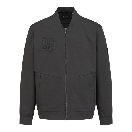 남성 로고 패치 집업 블루종