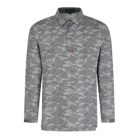 남성 패턴 칼라 긴팔 티셔츠