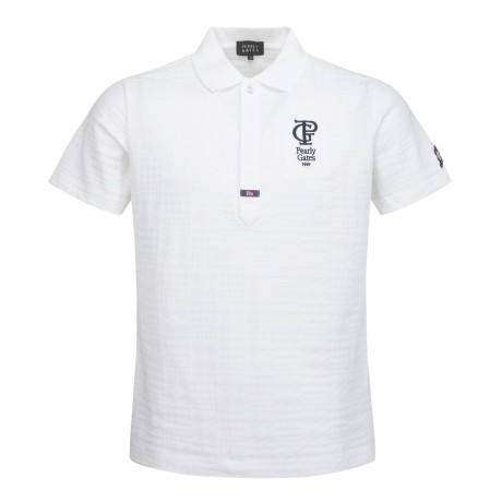 남성 하운드투스 조직 로고 칼라 반팔 티셔츠