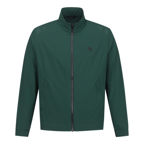 남성 타공 믹스 로고 냉감소재 집업 점퍼