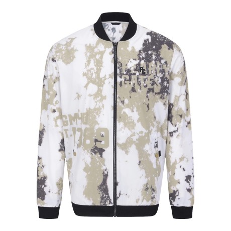 남성 컬러 기하학 패턴 냉감소재 경량 집업 점퍼