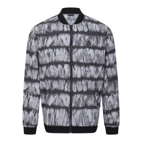 남성 컬러 기하학 패턴 냉감소재 경량 집업 점퍼