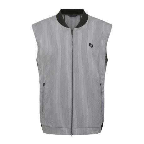 남성 써머 밴딩 블록 냉감 소재 집업 베스트