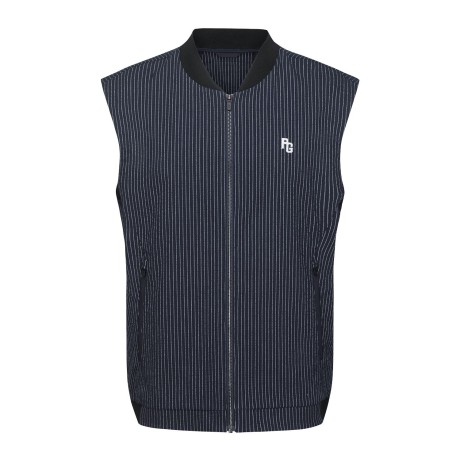 남성 써머 밴딩 블록 냉감 소재 집업 베스트