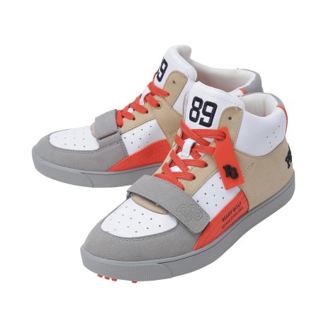 남성 컬러 블록 미드 골프화