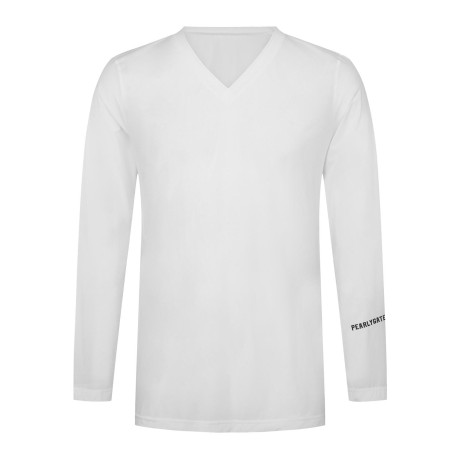 남성 백 메쉬 브이넥 냉감 긴팔 티셔츠