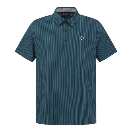 [냉감]남성 시어서커 스트라이프 칼라 티셔츠