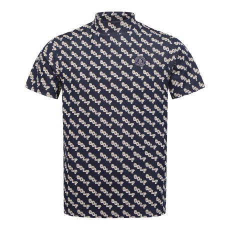 [냉감]남성 잭바니 레터링 자카드 반팔 티셔츠