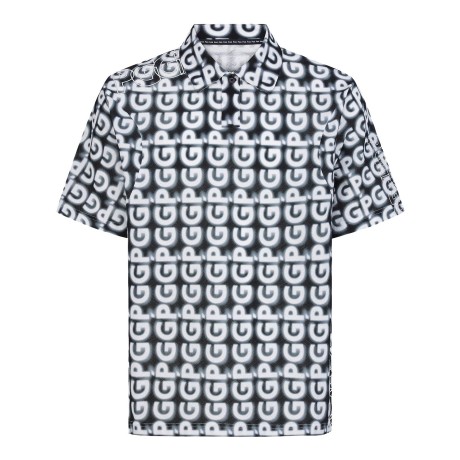 남성 PGG 네온 패턴 칼라 반팔 티셔츠