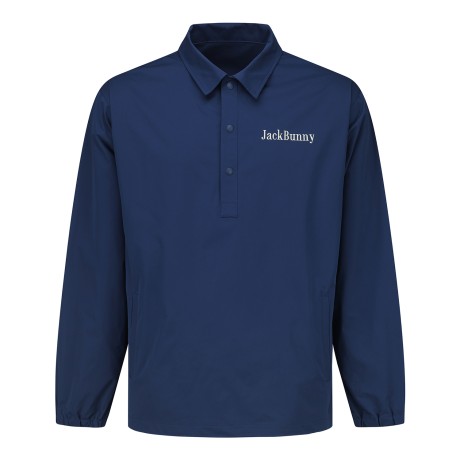 [가격인하] 남성 잭바니 컬러 레터링 셔츠형 풀오버 바람막이