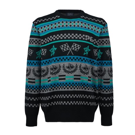 [가격 인하] 남성 레이스 테마라인 자카드 풀오버 스웨터