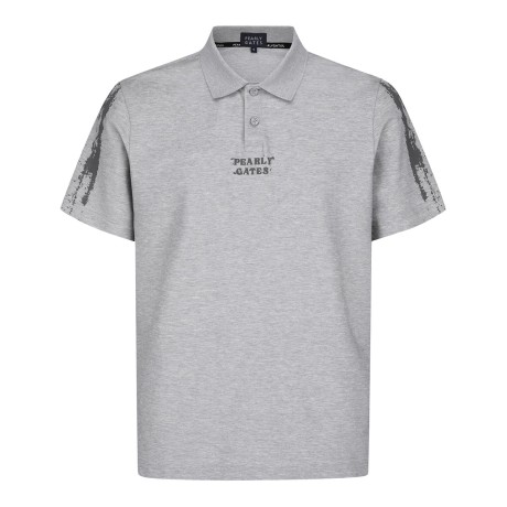 남성 프린팅 로고 칼라 반팔 티셔츠