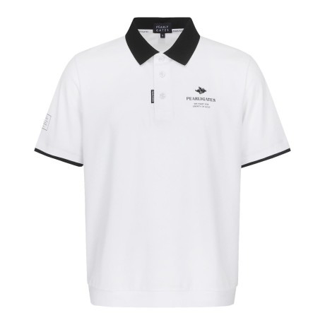 남성 레이어드 슬리브 바니 칼라 티셔츠