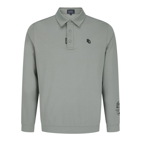 [가격 인하] 남성 로고 자수 칼라 긴팔 티셔츠