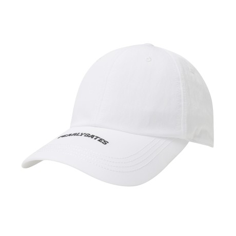 남성 배색 블록 로고 자수 볼캡