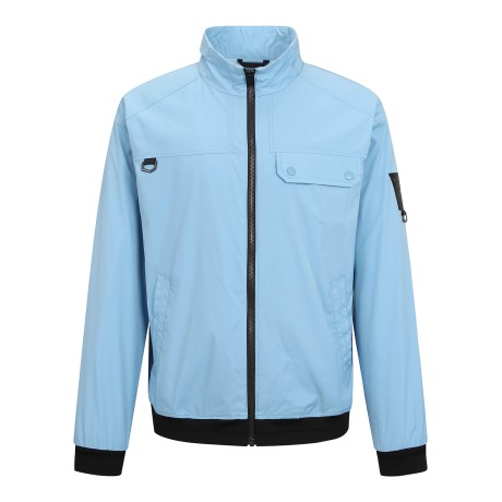 남성 솔리드 집업 블루종